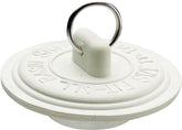 Plumb Pak PP820-2 Drain Stopper, Rubber, White, For: 1-1/2 in Sink